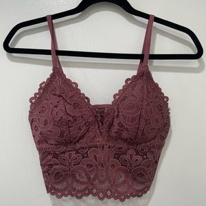 Lace Longline Padded Bralette